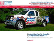 Tablet Screenshot of humbertsanitary.com
